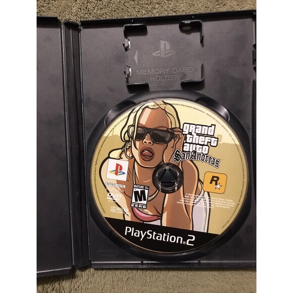 Grand Theft Auto Vice City 2002 & GTA San Andreas 2004 PS2 Playstation 2 TESTED - Picture 8 of 9